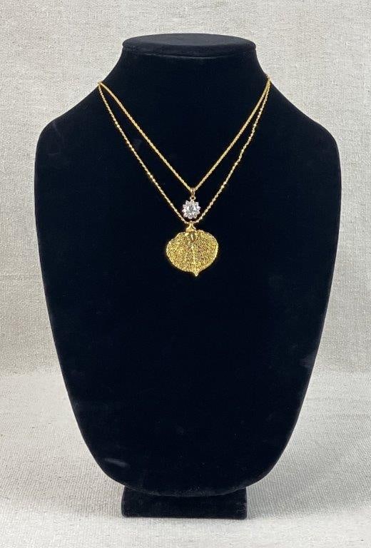 Assortment of Gold Tone Costume Jewelry Including Cameo Pendant - 16