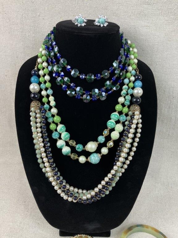Assortment of Costume Jewelry Including Vogue, Sarah Coventry, and Coro - 6