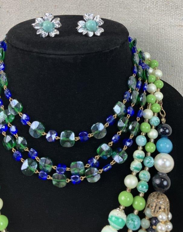 Assortment of Costume Jewelry Including Vogue, Sarah Coventry, and Coro - 8