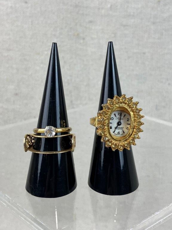 Vintage Gold-Tone Jewelry Assortment Including Sarah Coventry and Monet - 18