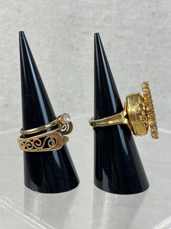 Vintage Gold-Tone Jewelry Assortment Including Sarah Coventry and Monet - 19