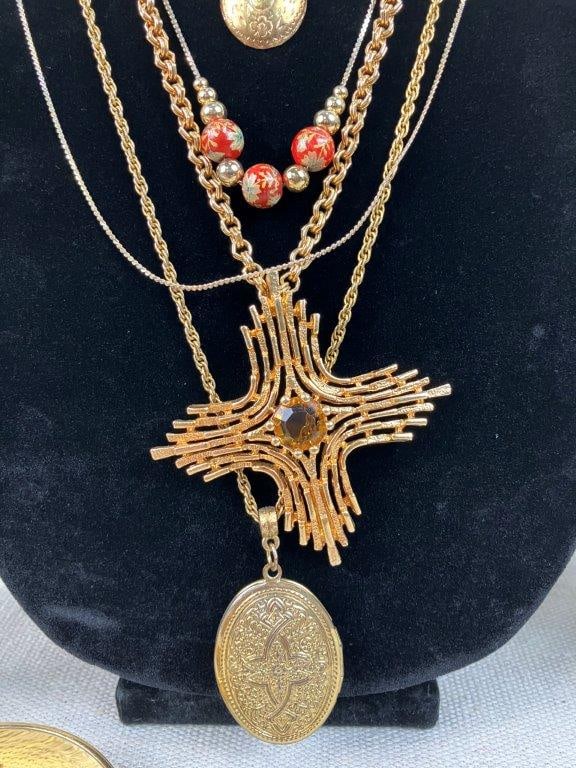 Vintage Gold-Tone Jewelry Assortment Including Sarah Coventry and Monet - 3