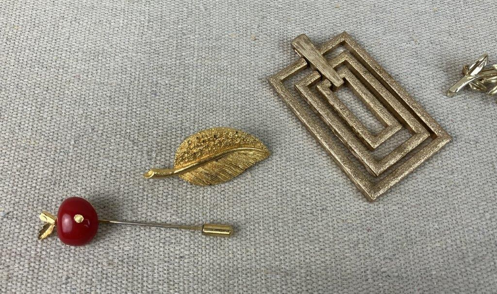 Gold-Tone Jewelry Assortment Including Napier and Sarah Coventry - 10