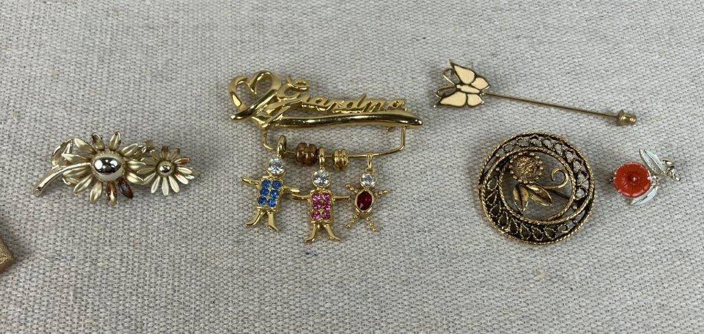 Gold-Tone Jewelry Assortment Including Napier and Sarah Coventry - 11