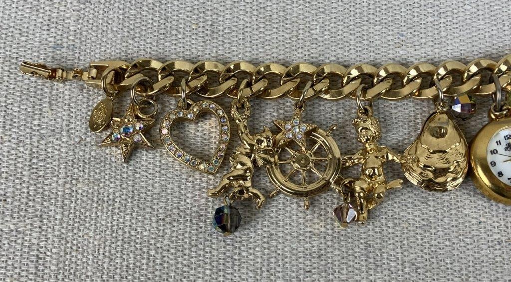 Kirks Folly Charm Bracelet Wrist Watch - 3