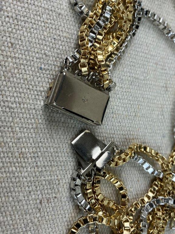 Vintage Gold Master Box Chain Tassel Necklace - 3