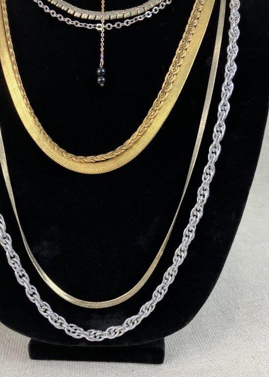 Assortment of Gold-tone Chains Including Premier Designs - 2