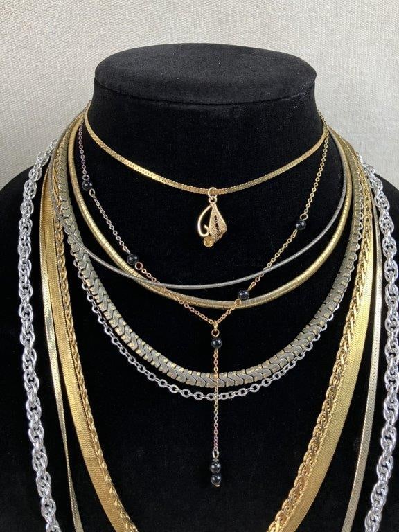 Assortment of Gold-tone Chains Including Premier Designs - 3