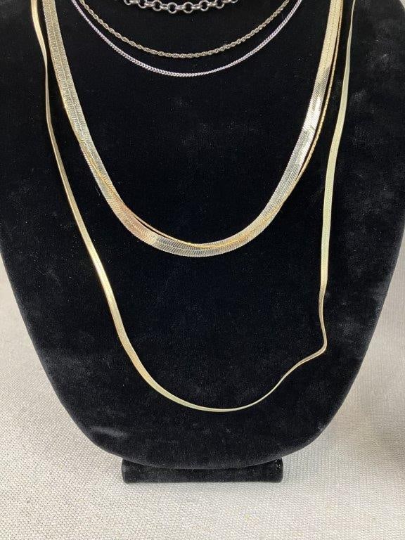Assortment of Gold-tone Chains Including Premier Designs - 4