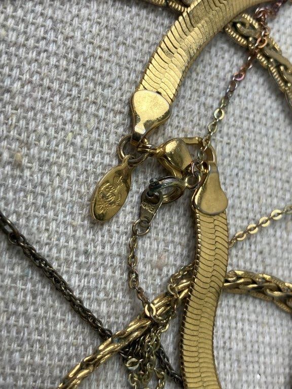 Assortment of Gold-tone Chains Including Premier Designs - 6