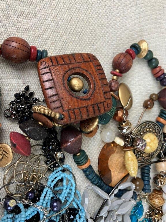 Large Assortment of Costume Jewelry Necklaces - 2