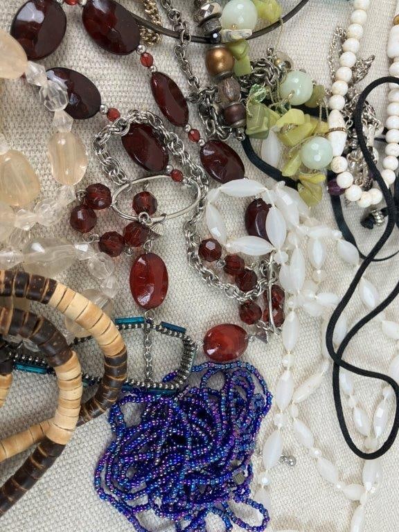 Large Assortment of Costume Jewelry Necklaces - 4