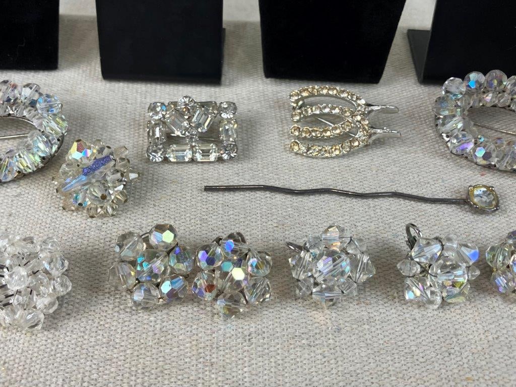 Vintage Rhinestone Jewelry Assortment - 13