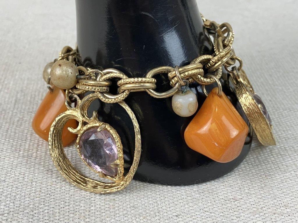 Assortment of Gold-tone Costume Jewelry Including Napier - 6