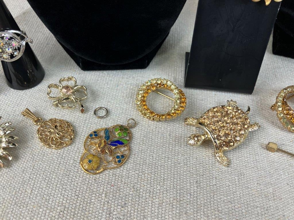 Gold-Tone Costume Jewelry Assortment - 10