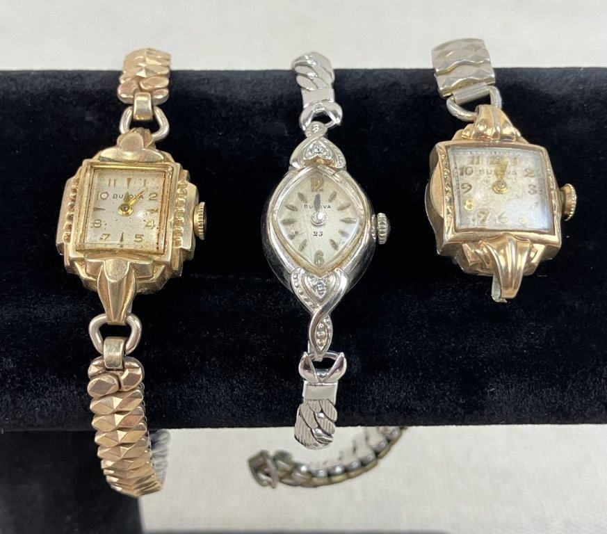 Vintage Bulova Designer Wristwatch Assortment - 4