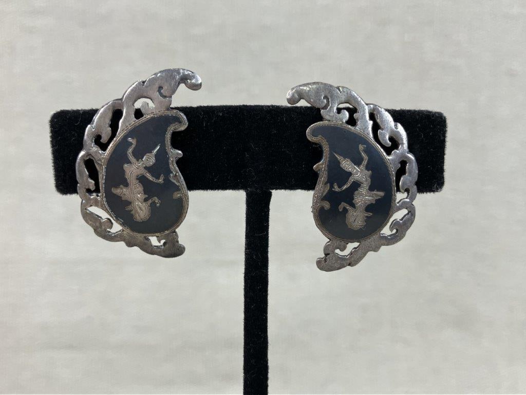 Assortment of Vintage Sterling Silver Earrings - 2