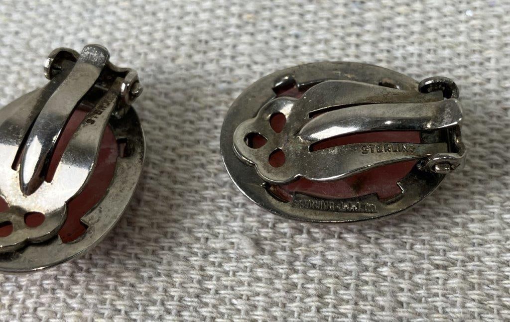 Assortment of Vintage Sterling Silver Earrings - 5
