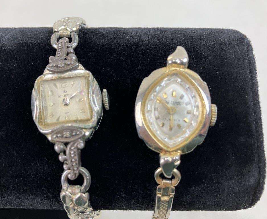 Vintage Wrist Watch Assortment Including Jean Cardot - 4