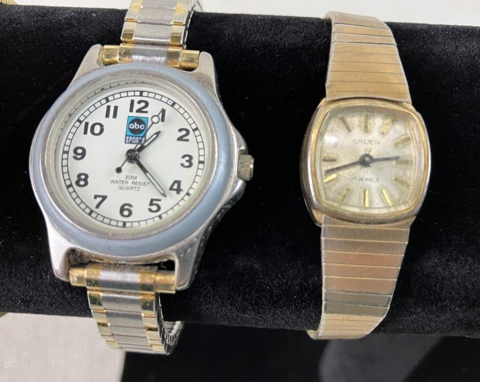 Vintage Wrist Watch Assortment Including Jean Cardot - 6