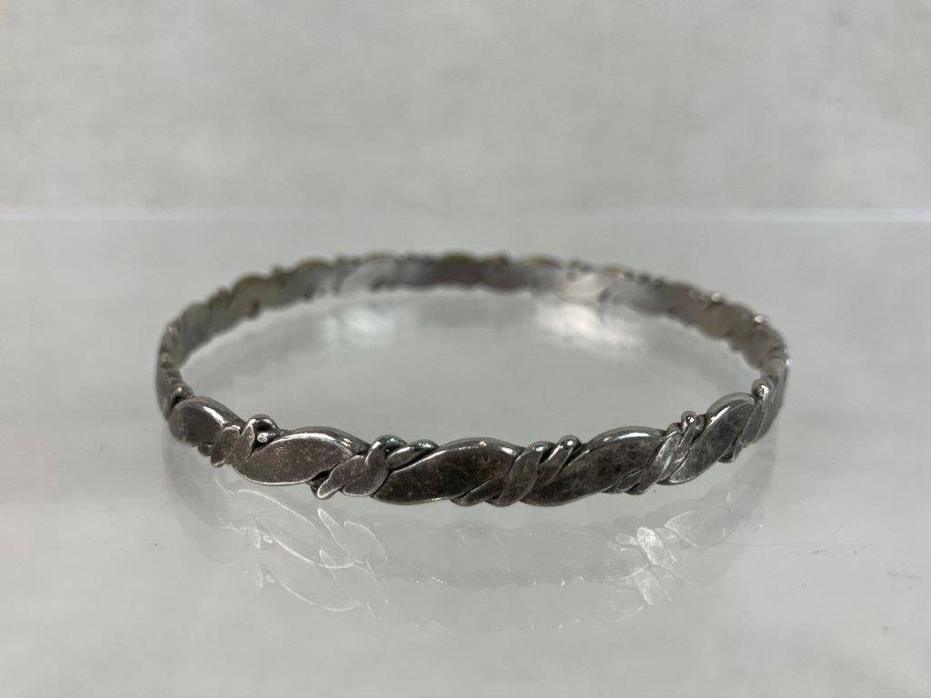 Laton Mexico Sterling Silver Bangle Bracelets - 2