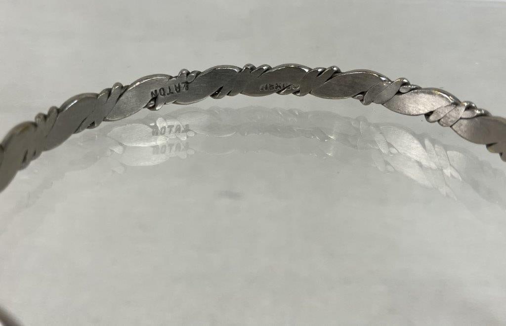 Laton Mexico Sterling Silver Bangle Bracelets - 3