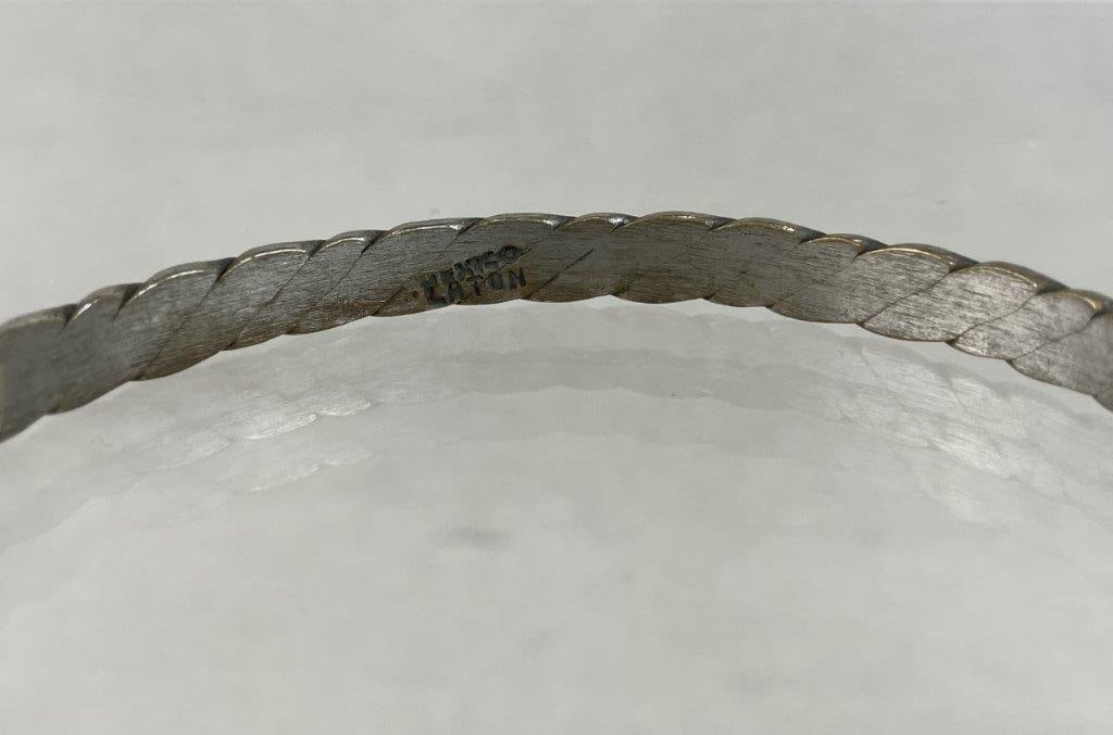 Laton Mexico Sterling Silver Bangle Bracelets - 5