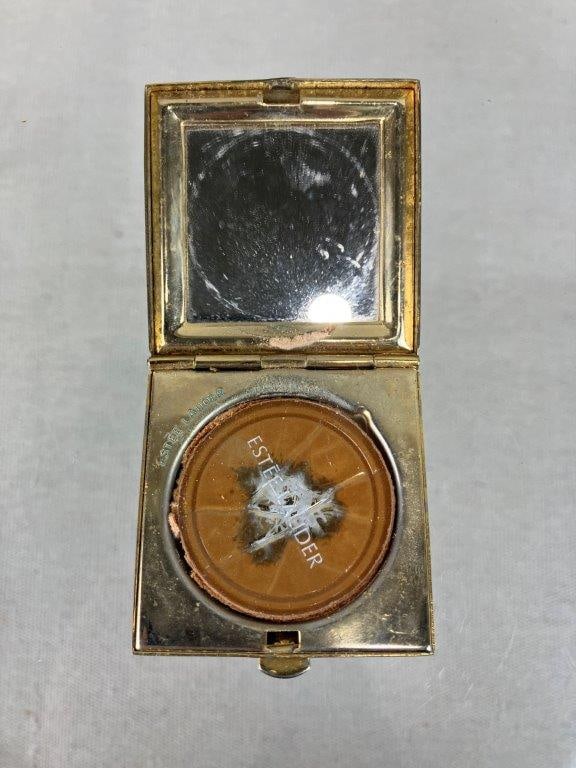 Lapis Lazuli Pill Box and Vintage Compact Assortment - 11