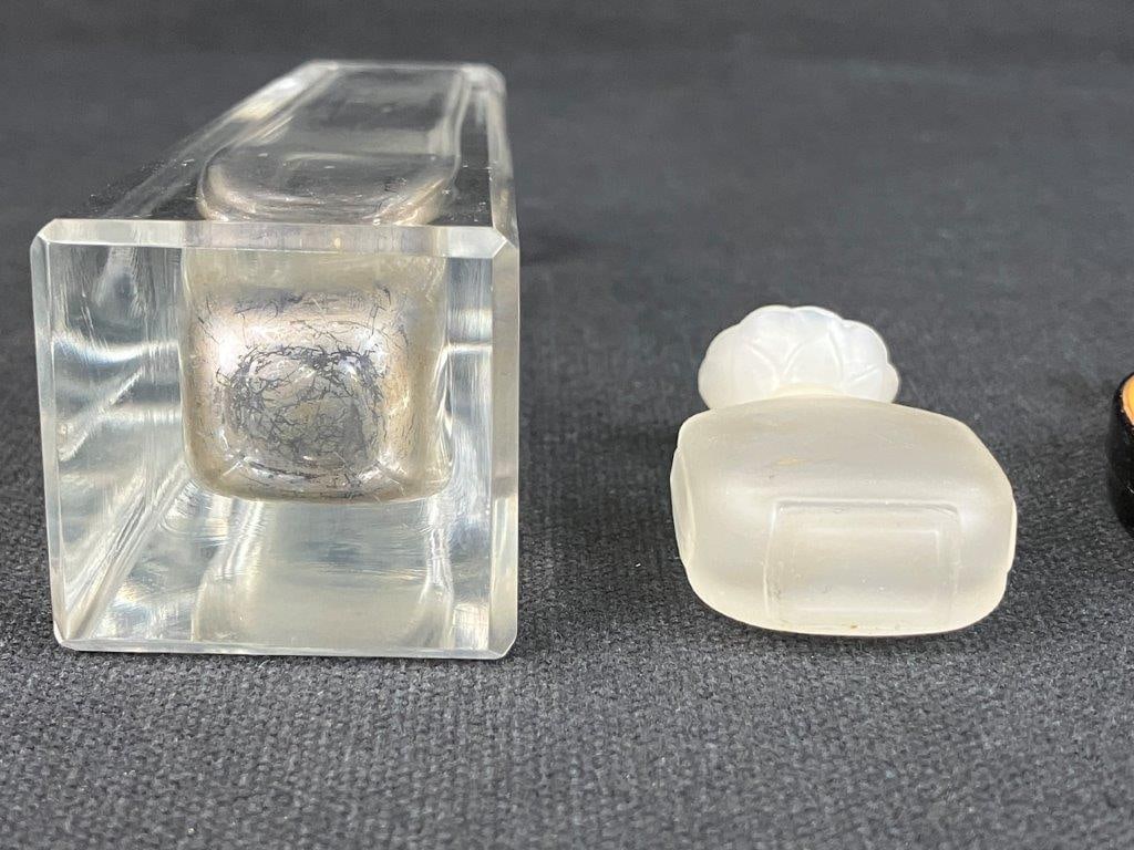 Vintage Perfume Bottles Including Lalique Art Glass - 11