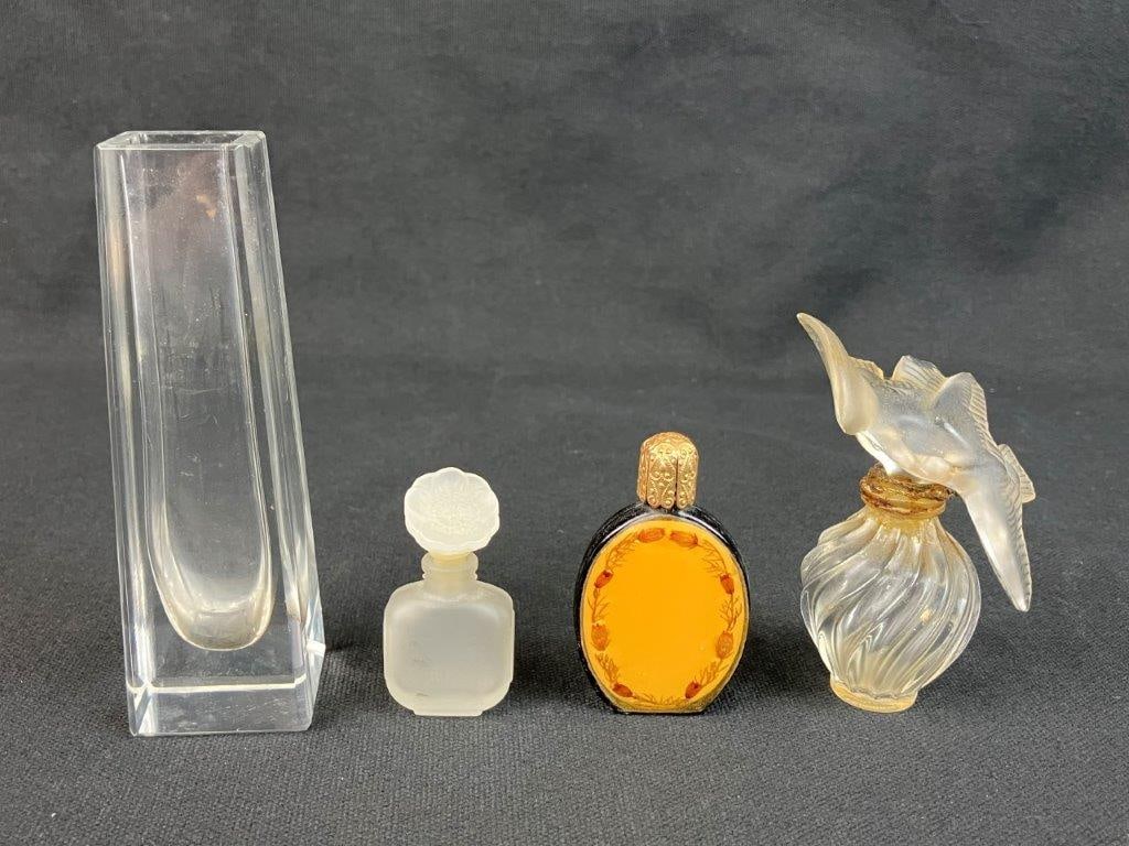 Vintage Perfume Bottles Including Lalique Art Glass (1 of 11)