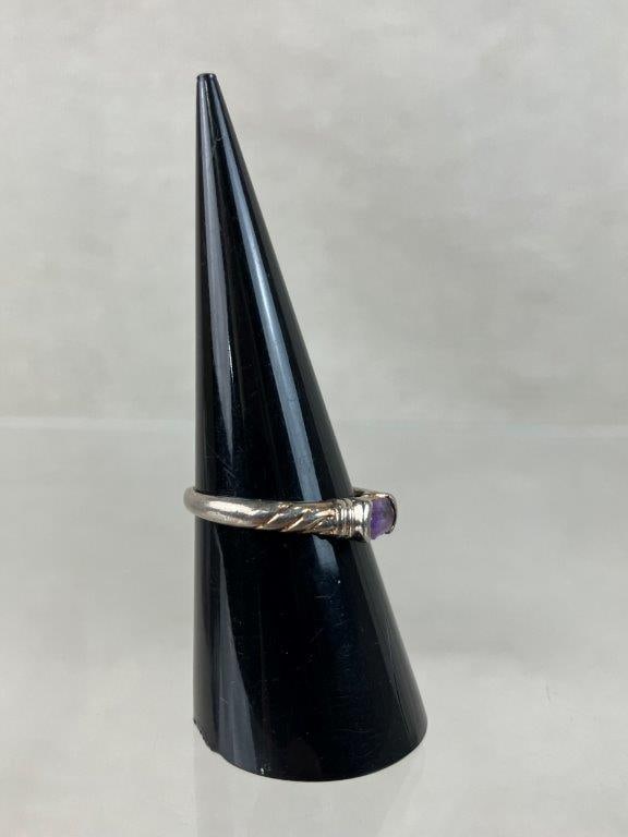 Sterling Silver Amethyst Ring - 3