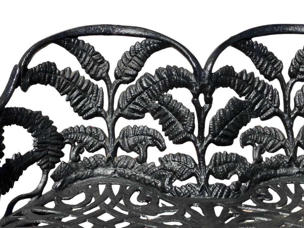 James W. Carr, Richmond, Virginia Cast-Iron Fern Pattern Bench Settee - 4