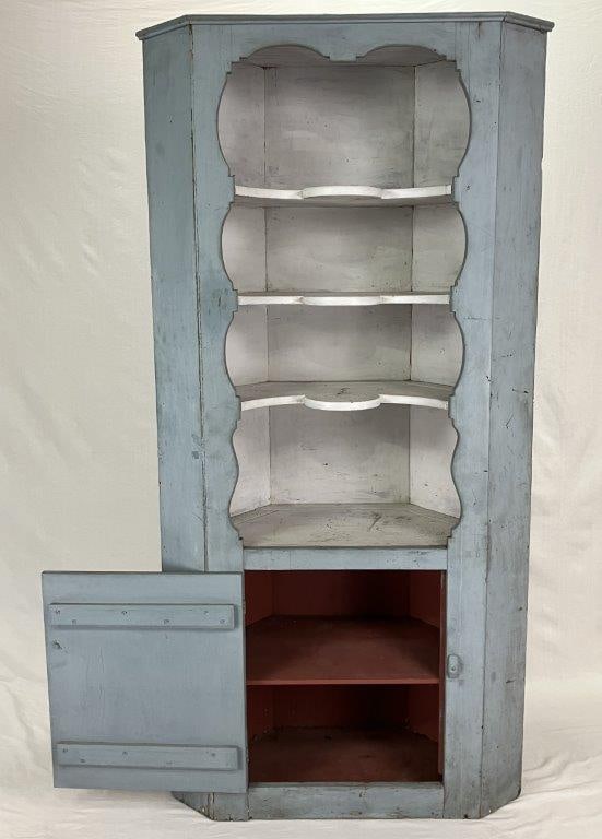 American Painted Corner Cupboard - 2