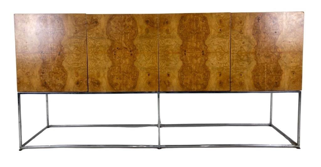 Milo Baughman for Thayer Coggin Burled Maple Credenza - 3