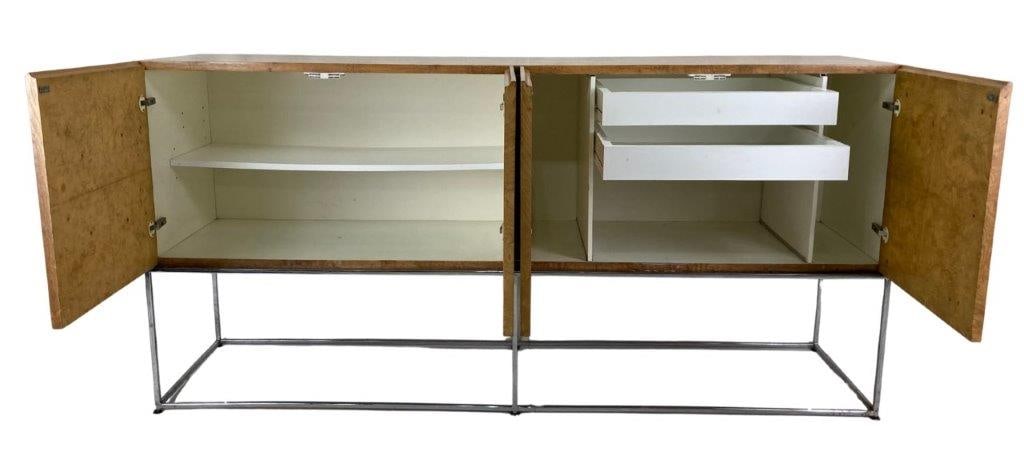 Milo Baughman for Thayer Coggin Burled Maple Credenza - 4