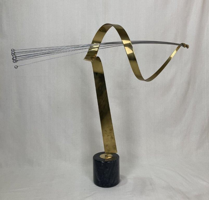 Curtis C. Jere Brass Spray Sculpture (1 of 7)