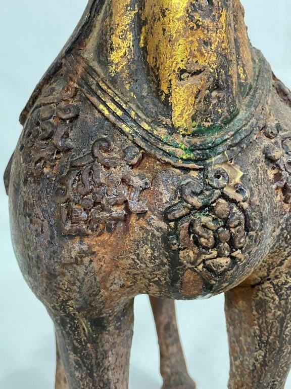 Chinese Gilt Bronze Horse - 3