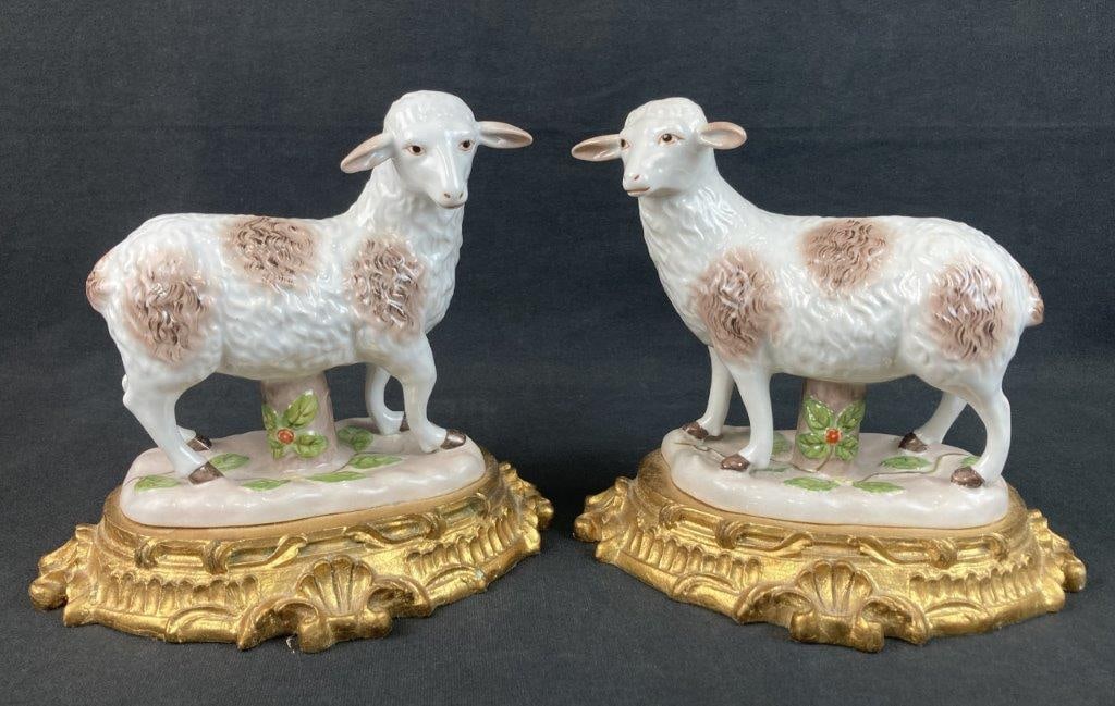Pair of Meissen Porcelain Sheep - 2