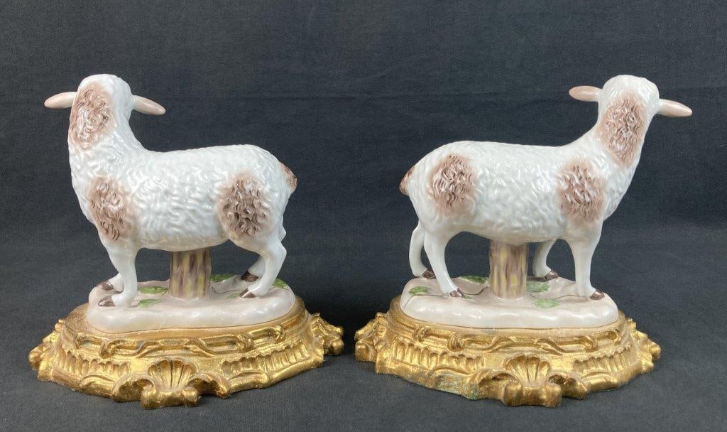 Pair of Meissen Porcelain Sheep - 5