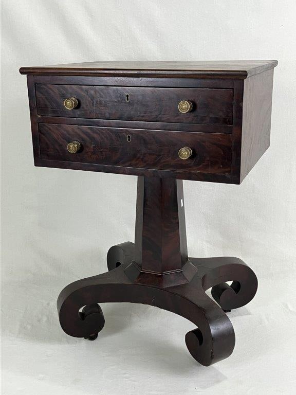 Empire Flame Mahogany Two Drawer Stand (1 of 6)