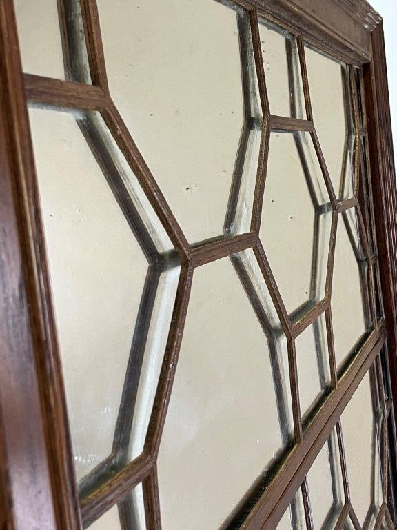 Massive Chippendale-Style Window Pane Mirror - 2