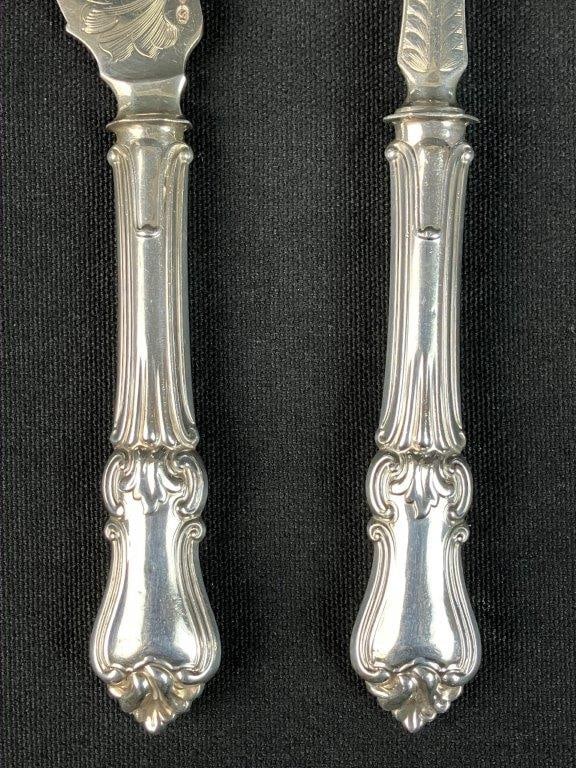 Albert Coles Coin Silver Fish Serving Set - 5