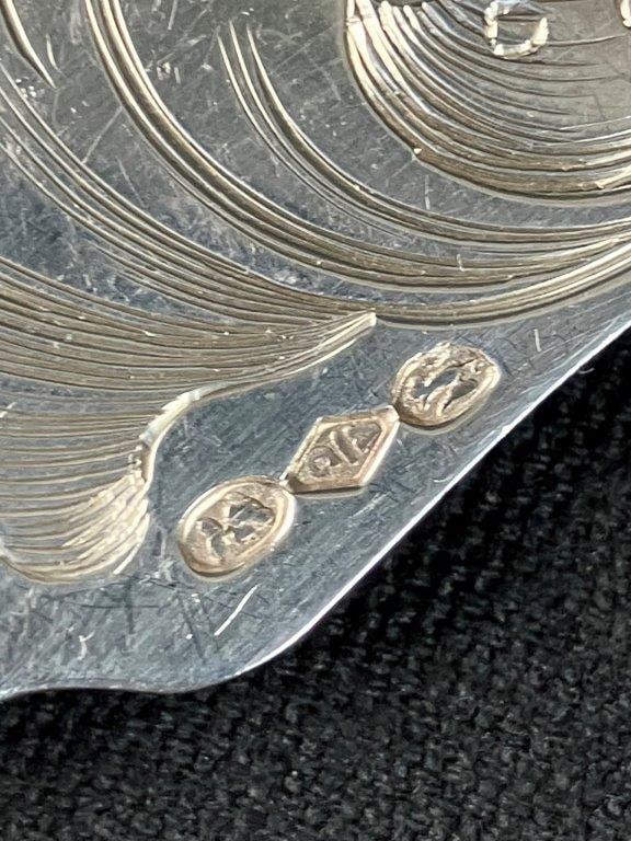 Albert Coles Coin Silver Fish Serving Set - 8