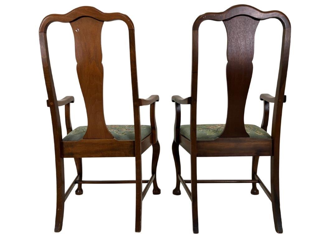 Ten Walnut Queen Anne Dining Chairs - 5