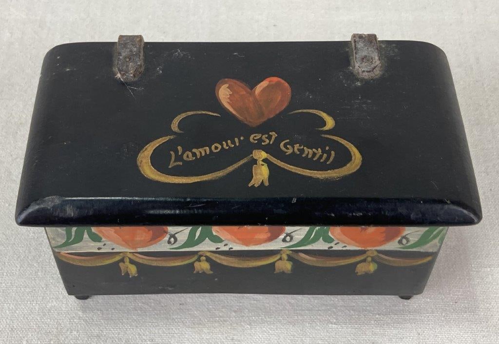 Steven Agnes Hall Painted Blanket Chest Box - 2