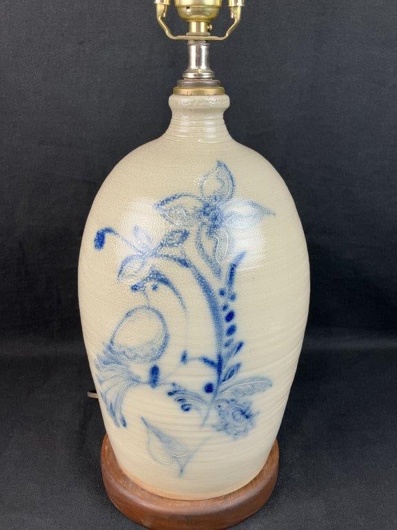 Cobalt Decorated Stoneware Jug - 2