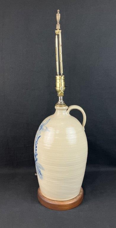 Cobalt Decorated Stoneware Jug - 3