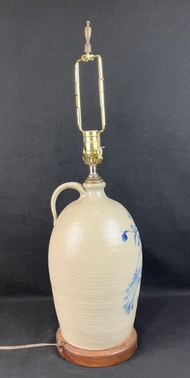 Cobalt Decorated Stoneware Jug - 7