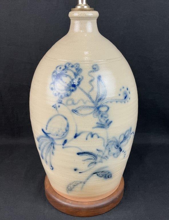 Cobalt Decorated Stoneware Jug - 2