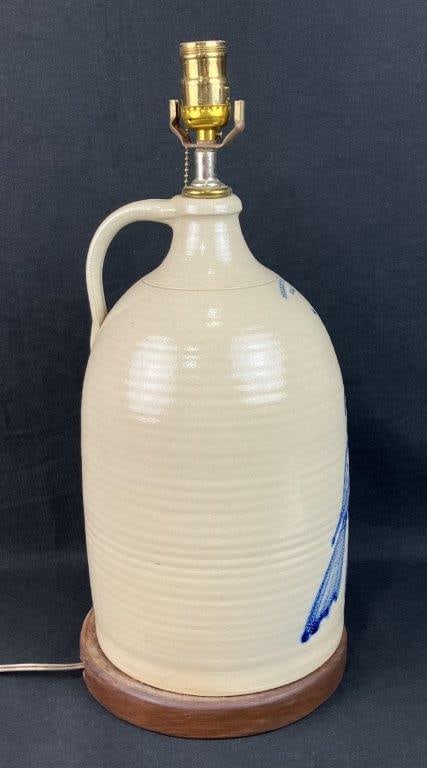 Cobalt Decorated Stoneware Jug - 7